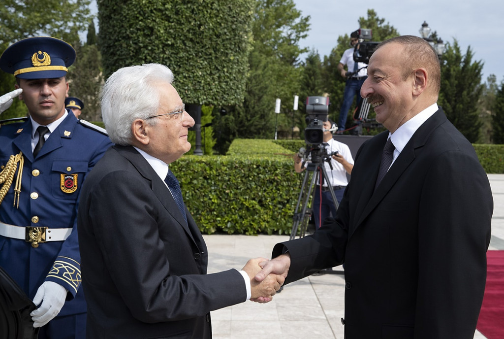 CAMNES meets the Italian President of the Republic Mattarella in Baku (Azerbaijan)