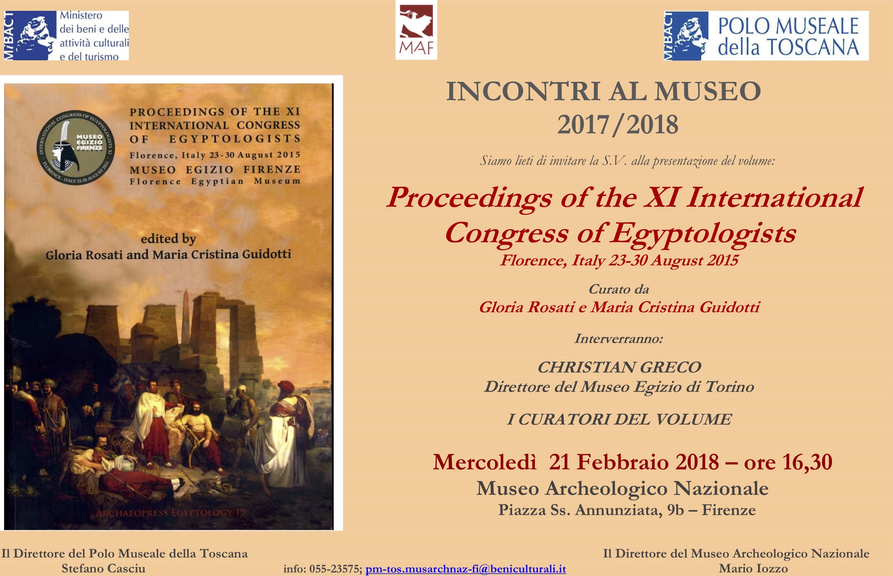 Presentation of the Proceedings of the International Congress of Egyptologists XI